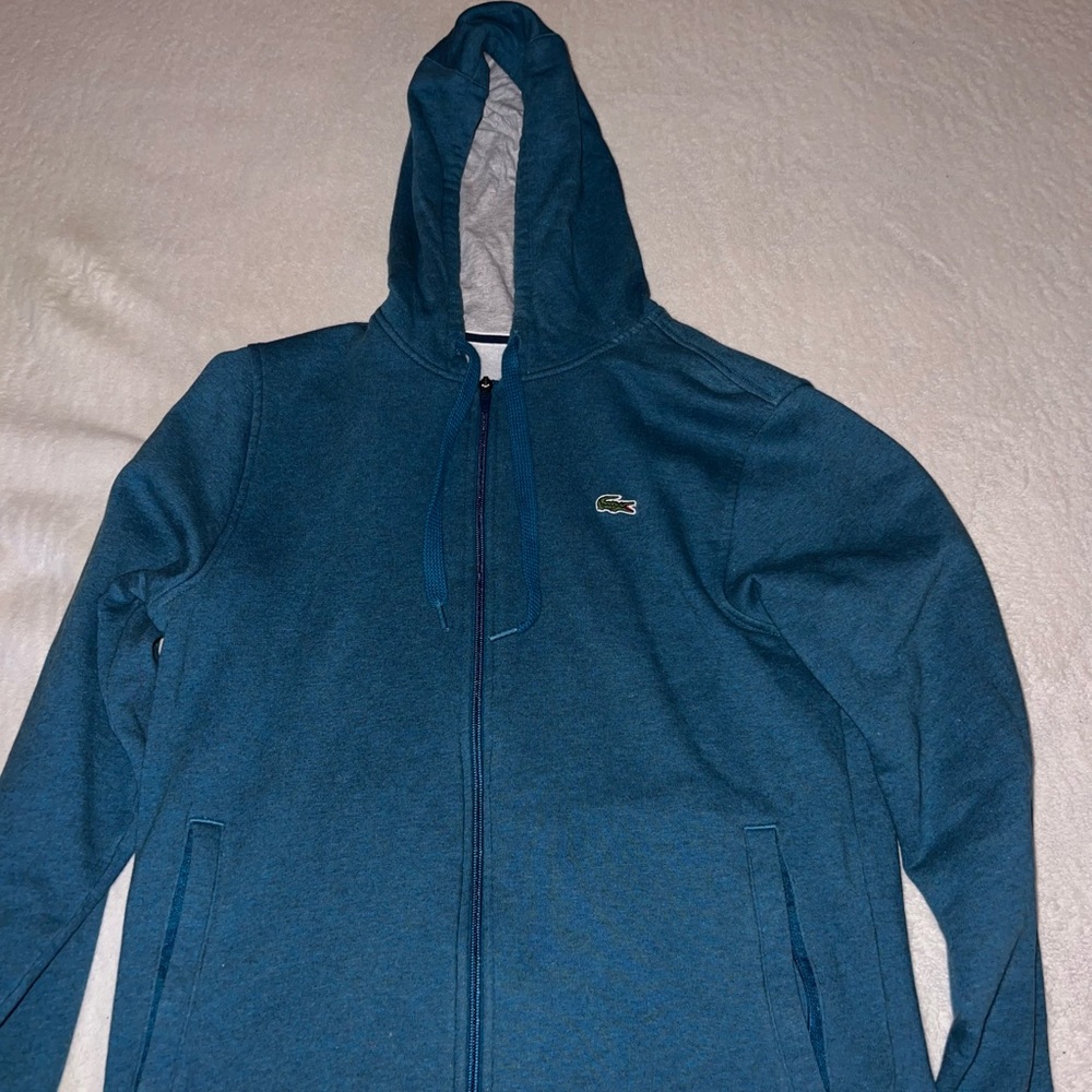 Used Large (Fits Small) Lacoste Zip Up Hoodie